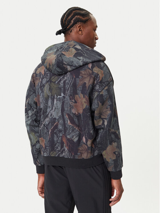 adidas adidas Bluza Camo JY2775 Szary Loose Fit