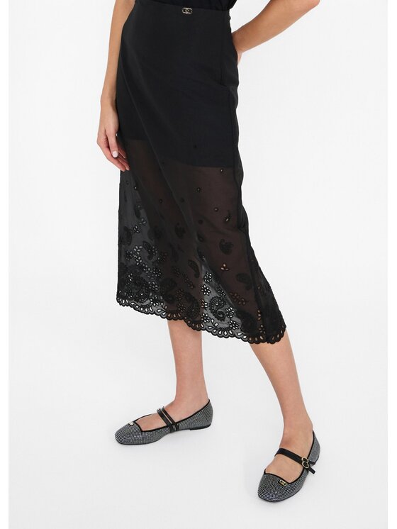 Liu Jo Liu Jo Gonna midi UF5235T687022222 Nero Regular Fit