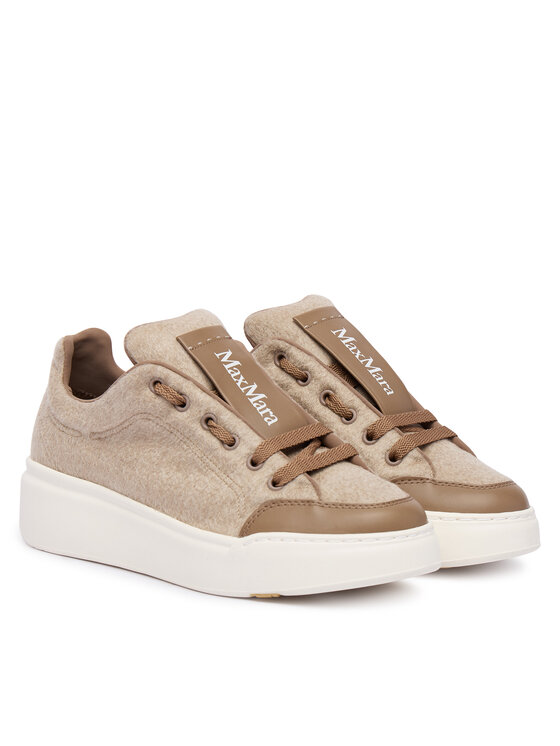 Max Mara Max Mara Sneakersy Maxiws 2524766032650 Beżowy