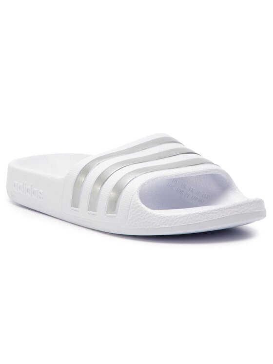 adidas mules / sandales de bain adilette aqua k f35555 blanc