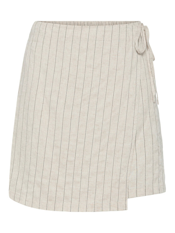 Pieces Pieces Minigonna Pia 17151891 Beige Regular Fit