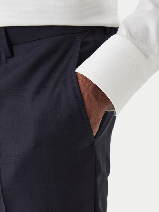 BOSS BOSS Srajca H-Huge 50557259 Mornarsko modra Slim Fit