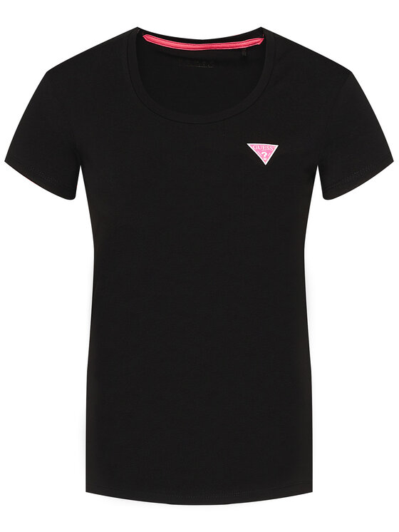 Guess Guess Majica Kamelia W0YI87 J1300 Črna Slim Fit