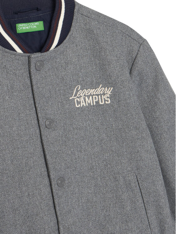 United Colors Of Benetton United Colors Of Benetton Bomberjacke 2LLUCN06G Grau Regular Fit