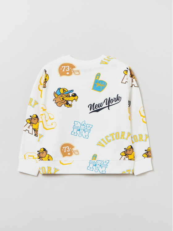 OVS OVS Majica dugih rukava 1829052 Écru Regular Fit