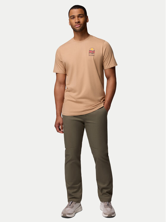 Columbia Columbia T-Shirt Explorers Canyon™ 2036451 Béžová Regular Fit