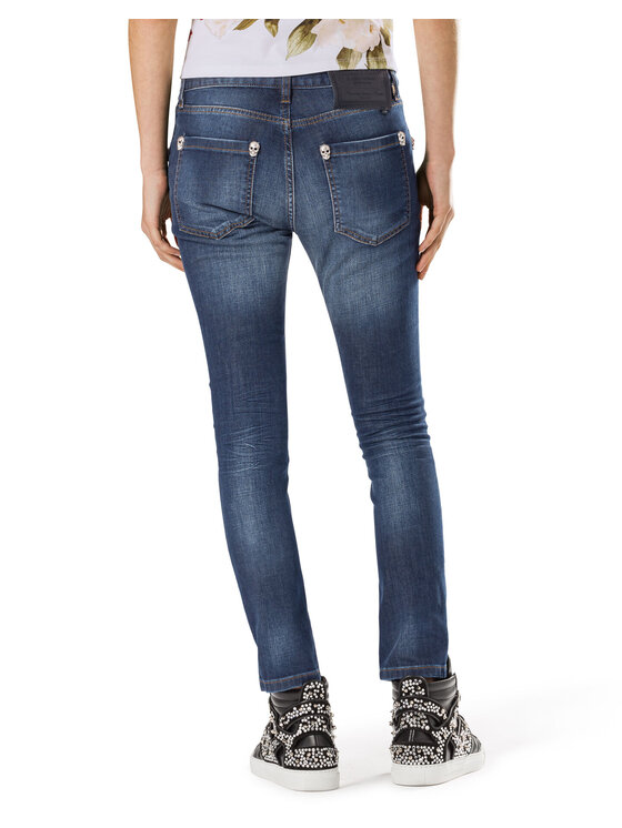 PHILIPP PLEIN PHILIPP PLEIN Džínsy 30764 Modrá Straight Fit