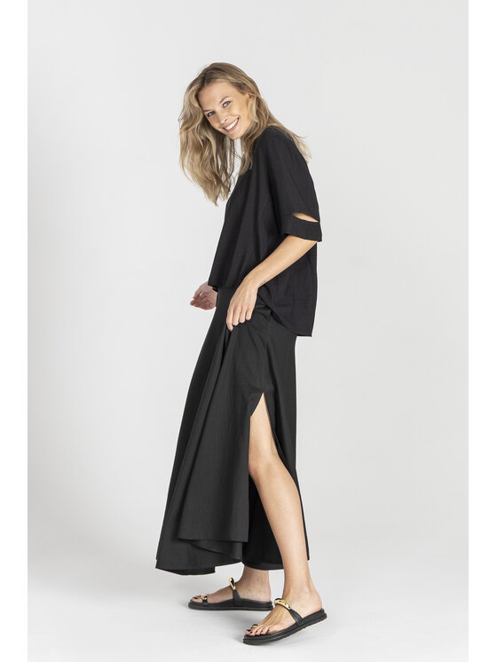 Deni Cler Milano Deni Cler Milano Bluzka T-DC-T206-E2-10-90-1 Czarny Oversize