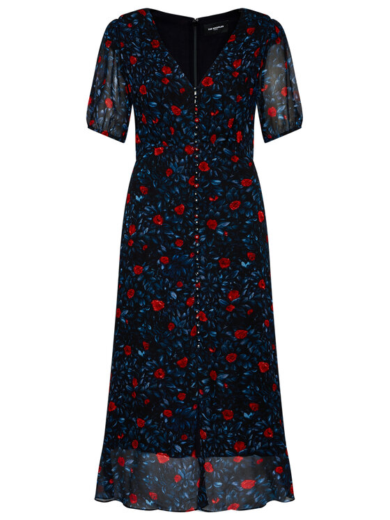 The Kooples The Kooples Повсякденна сукня FROB19186K синій Regular Fit