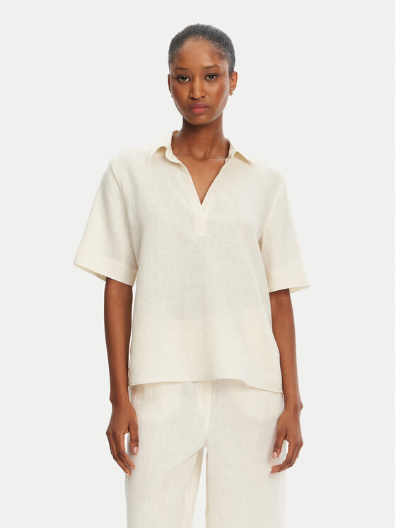 Marella Marella Blusa Nave 2515111032 Écru Regular Fit