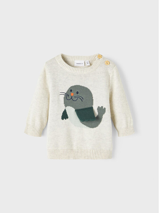 NAME IT NAME IT Pullover 13209866 Grau Regular Fit