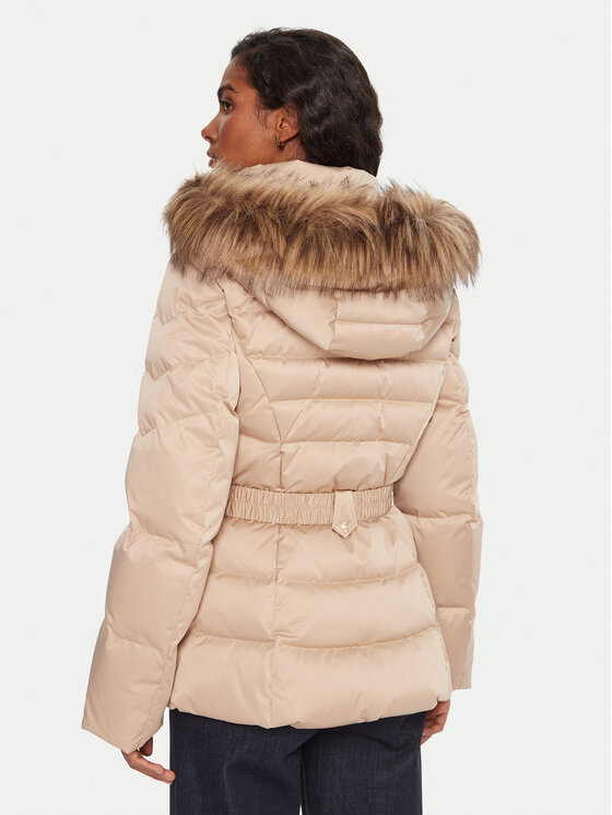 Guess Guess Kurtka puchowa W5BL31 W2802 Beżowy Regular Fit