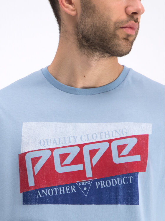 Pepe Jeans Pepe Jeans T-shirt Dominik PM506545 Blu Regular Fit