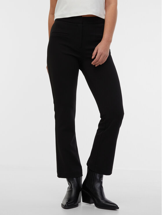 Orsay Orsay Spodnie damskie 1000323660000__38 Czarny Regular Fit
