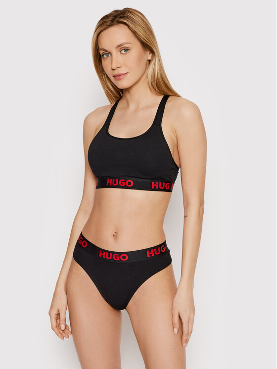 HUGO Hugo Top nedrček Sporty Logo 50469628 Črna