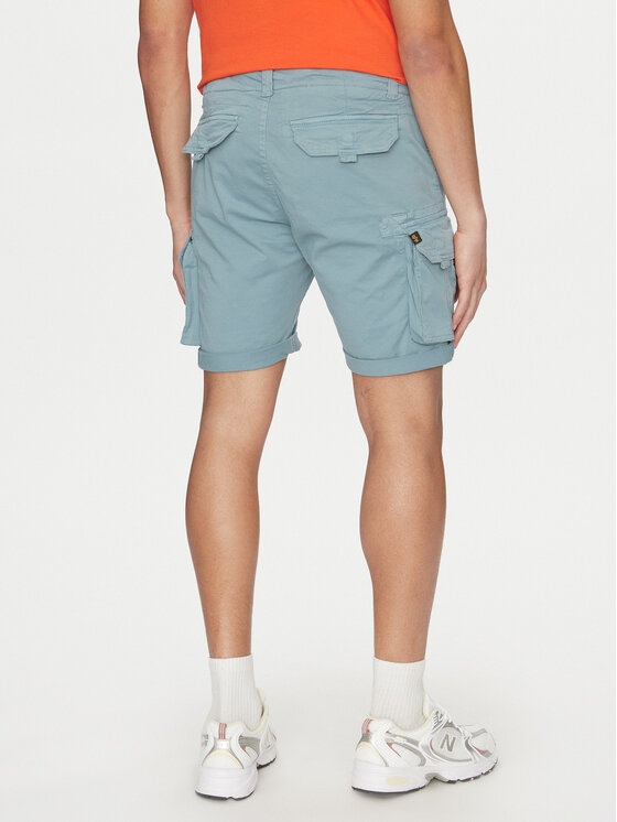 Alpha Industries Alpha Industries Szorty materiałowe Crew 176203 Niebieski Slim Fit