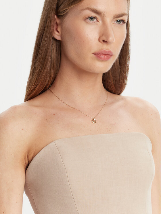 Tory Burch Tory Burch Колие Miller Pendant Necklace 137185 Златист