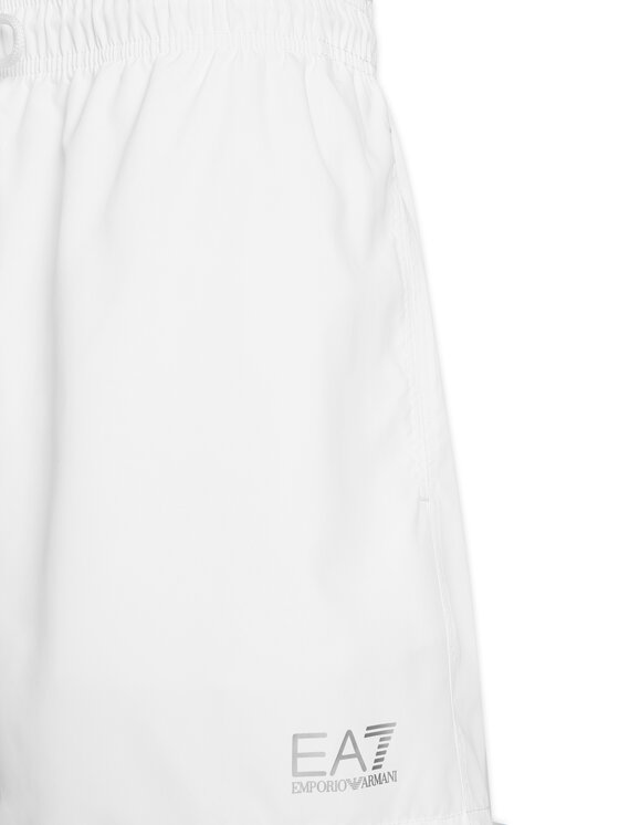 EA7 Emporio Armani EA7 Emporio Armani Pantaloni scurți pentru înot 7M001677 AF13019 M0076 Alb Regular Fit