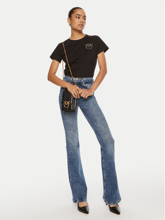 PINKO Pinko T-Shirt Nambrone 103320 A24E Schwarz Relaxed Fit