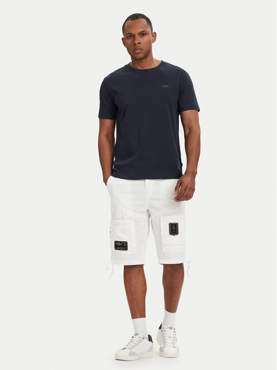 Aeronautica Militare Aeronautica Militare Pantalon scurți din material 261BE0041UCT01122 Alb Regular Fit