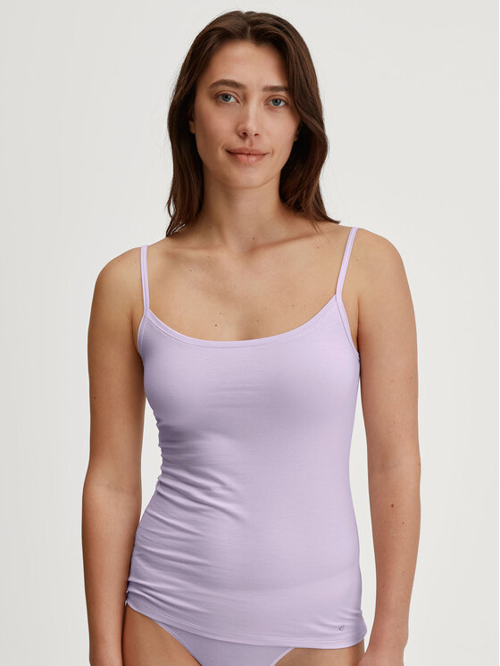 Calida Calida Koszulka piżamowa 11075 Fioletowy Slim Fit