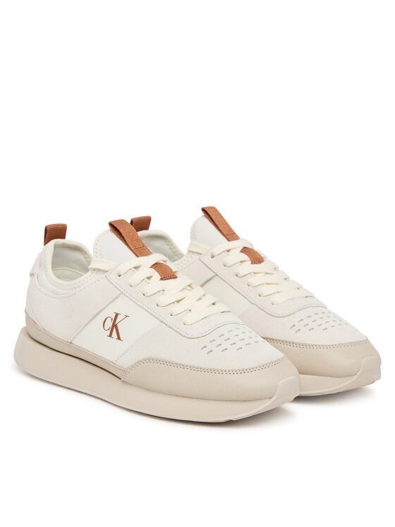 Calvin Klein Calvin Klein Sneakers Retro Runner Sock Laceup Neo Mix HW0HW03250 Crem