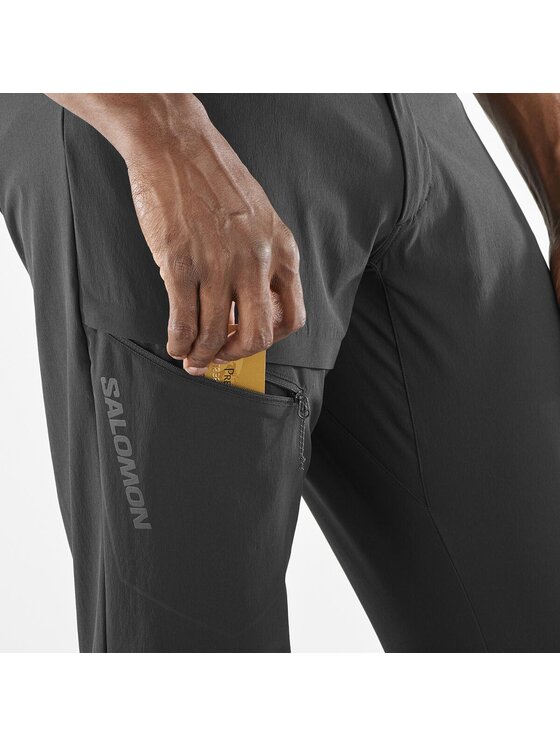 Salomon Salomon Spodnie outdoor WAYFARER PANTS M Czarny Active Fit