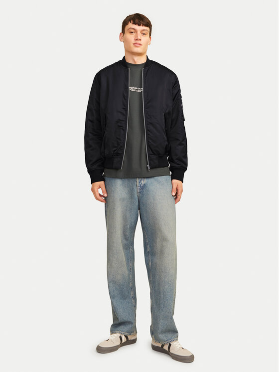 Jack & Jones Jack & Jones Geacă bomber Ocean 12256857 Negru Regular Fit