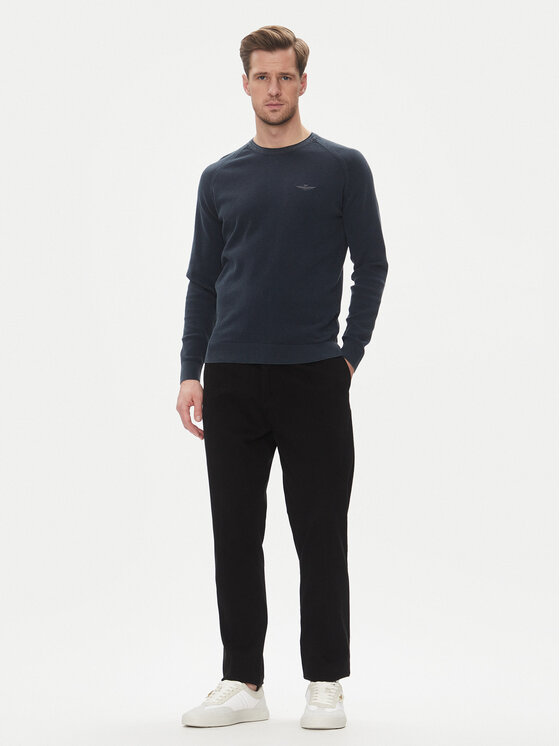 Aeronautica Militare Aeronautica Militare Džemper 251MA1556L560 Tamnoplava Regular Fit