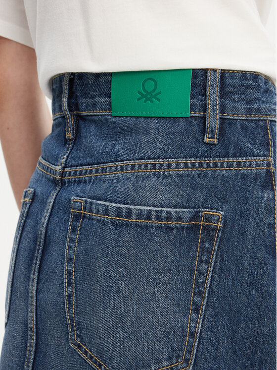 United Colors Of Benetton United Colors Of Benetton Farmer szoknya 4AW7D004U Kék Regular Fit