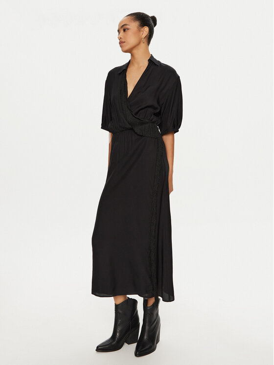 PINKO PINKO Sukienka letnia 103561 A1WV Czarny Regular Fit