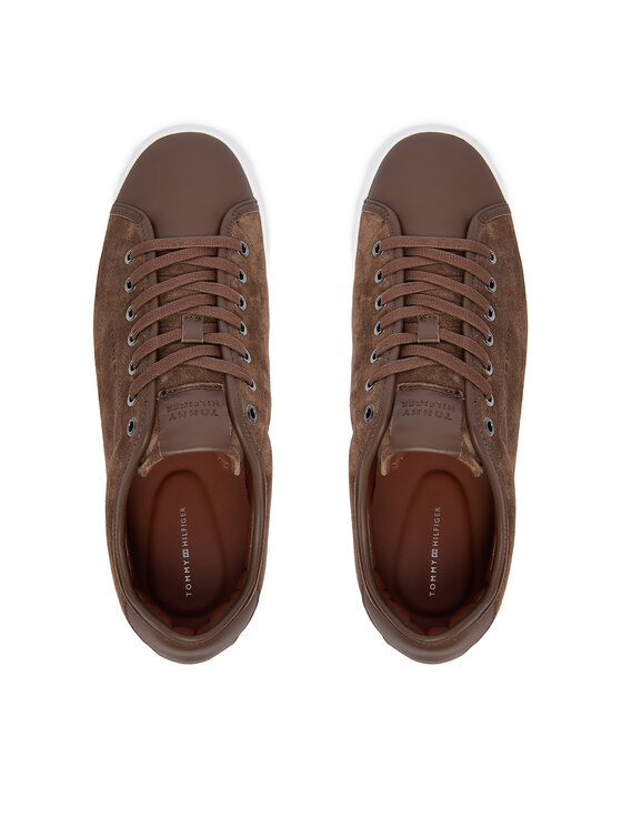 Tommy Hilfiger Tommy Hilfiger Sportcipők Premium Dress Leather Mix FM0FM05842 Barna