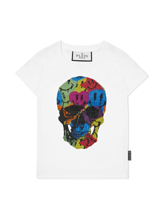 PHILIPP PLEIN PHILIPP PLEIN T-Shirt 27817 Biały Regular Fit