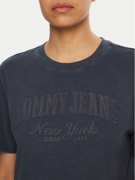 Tommy Jeans Tommy Jeans Tričko Varsity DW0DW19444 Tmavomodrá Regular Fit
