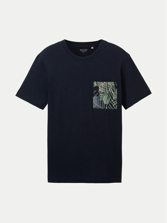 Tom Tailor Tom Tailor T-shirt 1040945 Tamnoplava Regular Fit