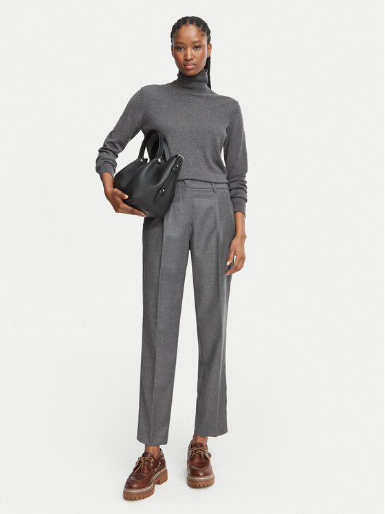 Weekend Max Mara Weekend Max Mara Pantaloni di tessuto Caldaia 2625136112 Grigio Regular Fit