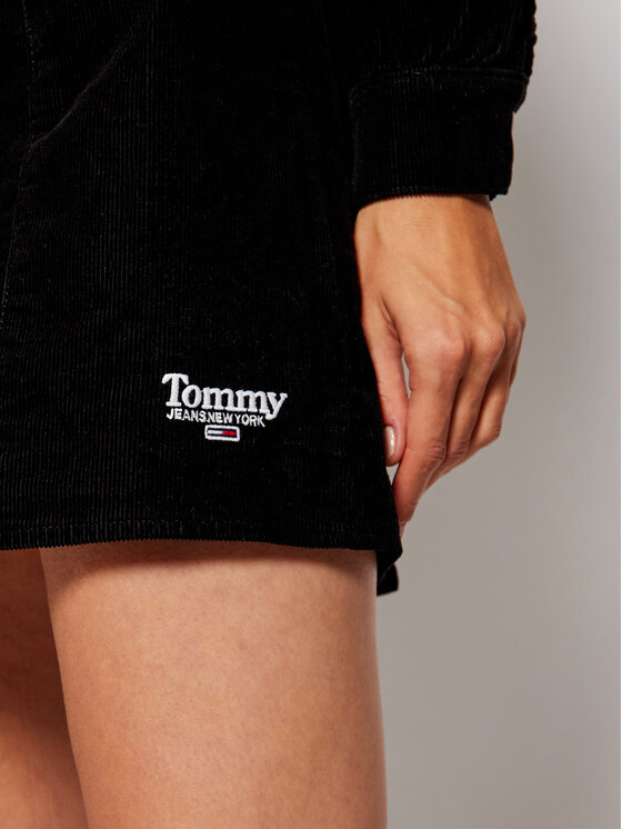 Tommy Jeans Tommy Jeans Kleid für den Alltag DW0DW09185 Schwarz Slim Fit