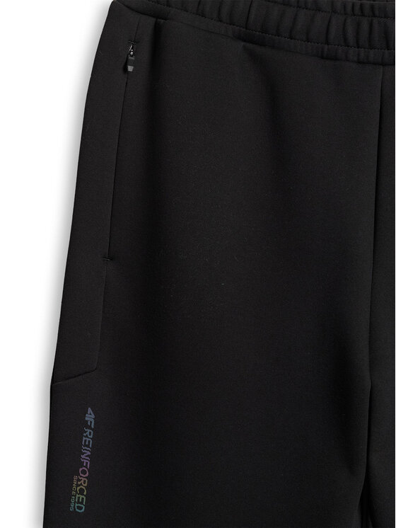 4F 4F Spodnie dresowe IN MOTION Czarny Regular Fit