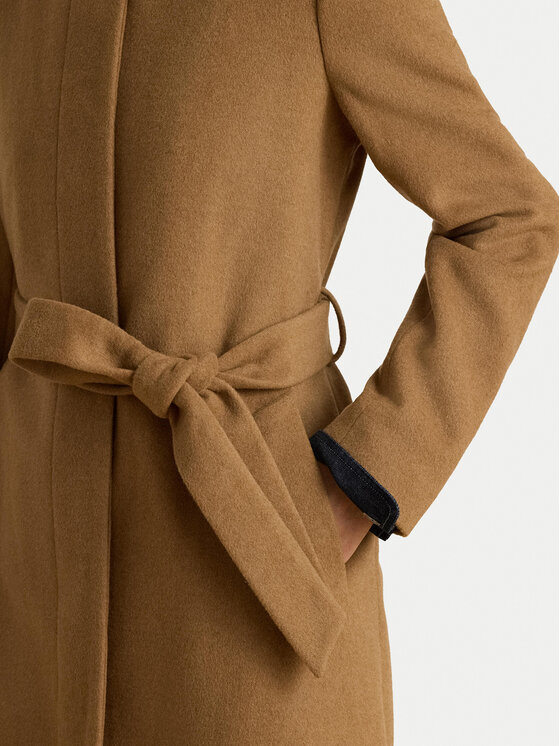 LAUREN RALPH LAUREN LAUREN RALPH LAUREN Вовняне пальто 297P23444001 Світло-коричневий Regular Fit