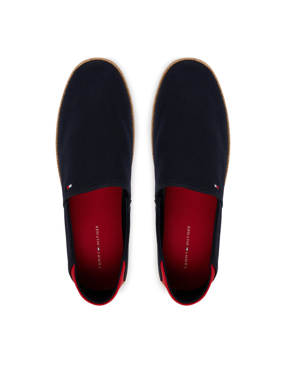 Tommy Hilfiger Tommy Hilfiger Espadryle Core Hilfiger Espadrille Textile FM0FM05792 Granatowy