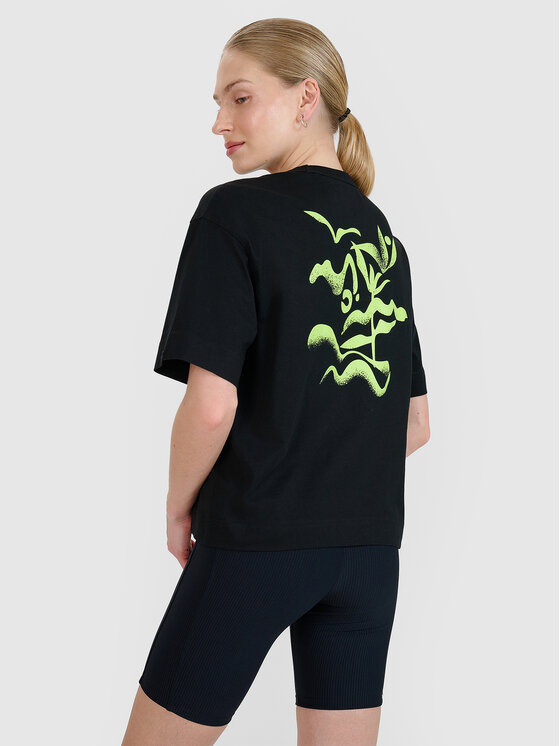 4F 4F T-Shirt CHILLY WAVES Czarny Regular Fit