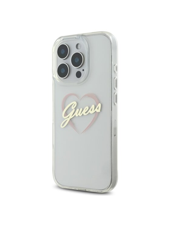 Guess Guess Etui na telefon Apple iPhone 16 Pro Max Przezroczysty