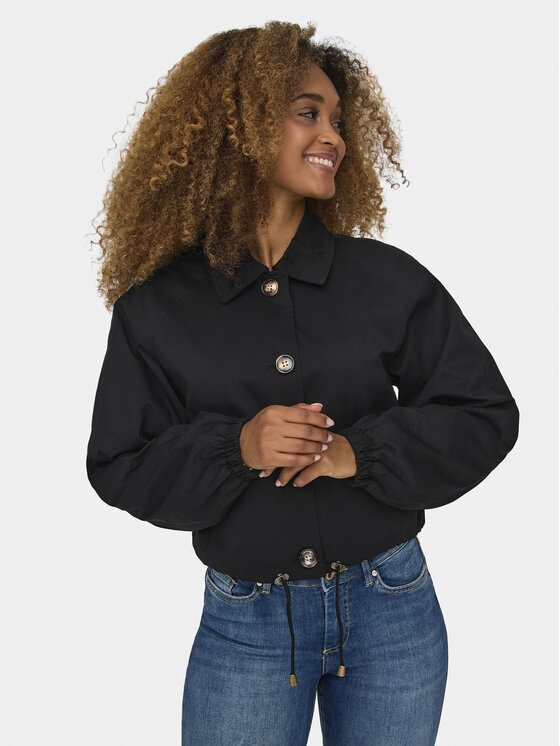 ONLY ONLY Übergangsjacke Eja Orchid 15308910 Schwarz Regular Fit