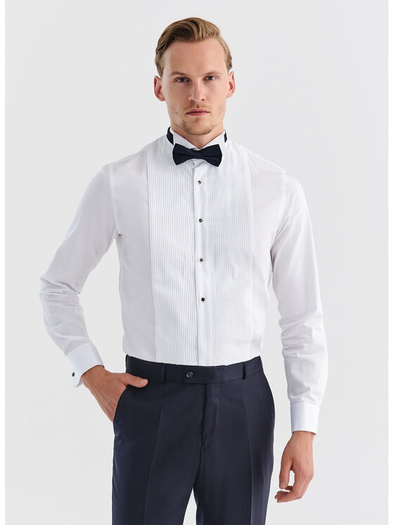 Pako Lorente Pako Lorente Koszula P000B-1X-164 Biały Slim Fit