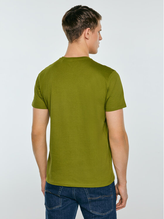 BIG STAR BIG STAR T-Shirt BRUNO Zielony Basic Fit