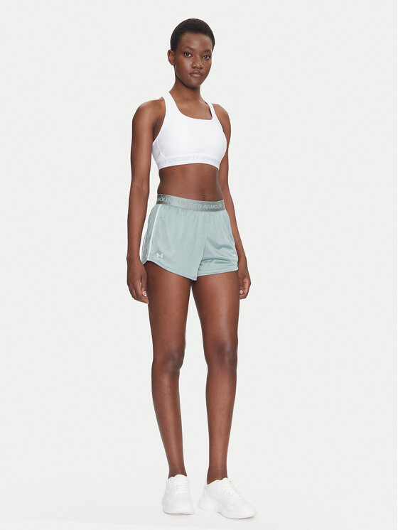 Under Armour Under Armour Pantaloni scurți sport Tech™ Play Up Shine 1389883 Verde Regular Fit