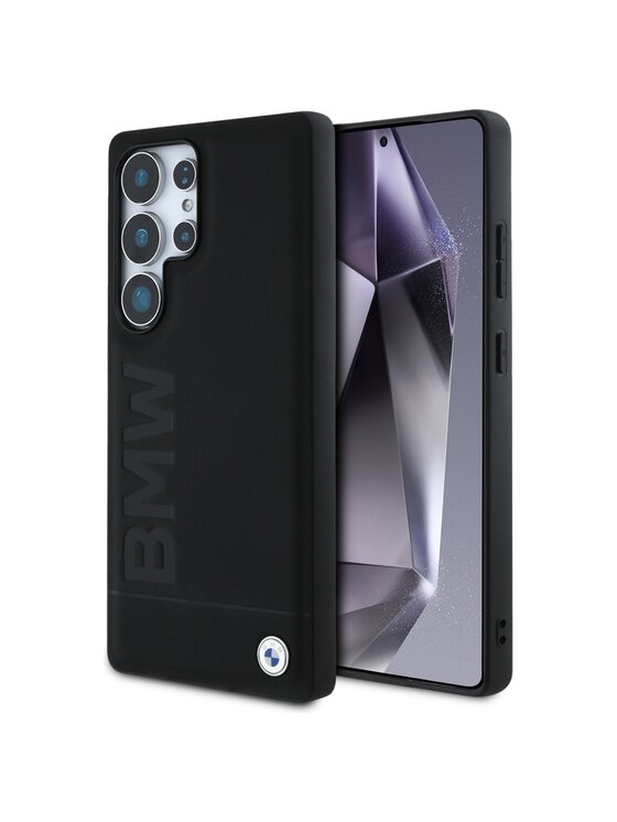 BMW Motorsport BMW Motorsport Etui na telefon Leather Big Wordmark Czarny