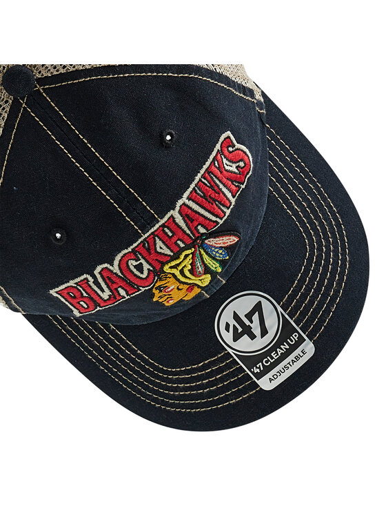 47 Brand 47 Brand Шапка с козирка Chicago Blackhawks H-TSCLA04LAP-VB Черен