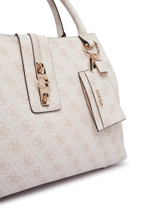 Guess Guess Τσάντα Yvonne Logo HWSG23 78220 Κρεμ