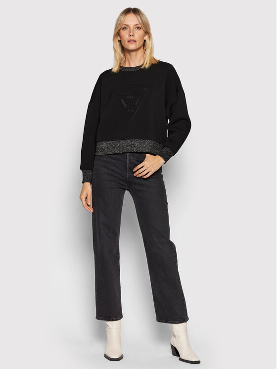 Felpa Corina W1BQ04 K7UW2 Nero Relaxed Fit